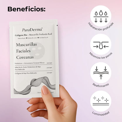 Mascarilla Coreana Nocturna de Colágeno Profundo PuraDerma™