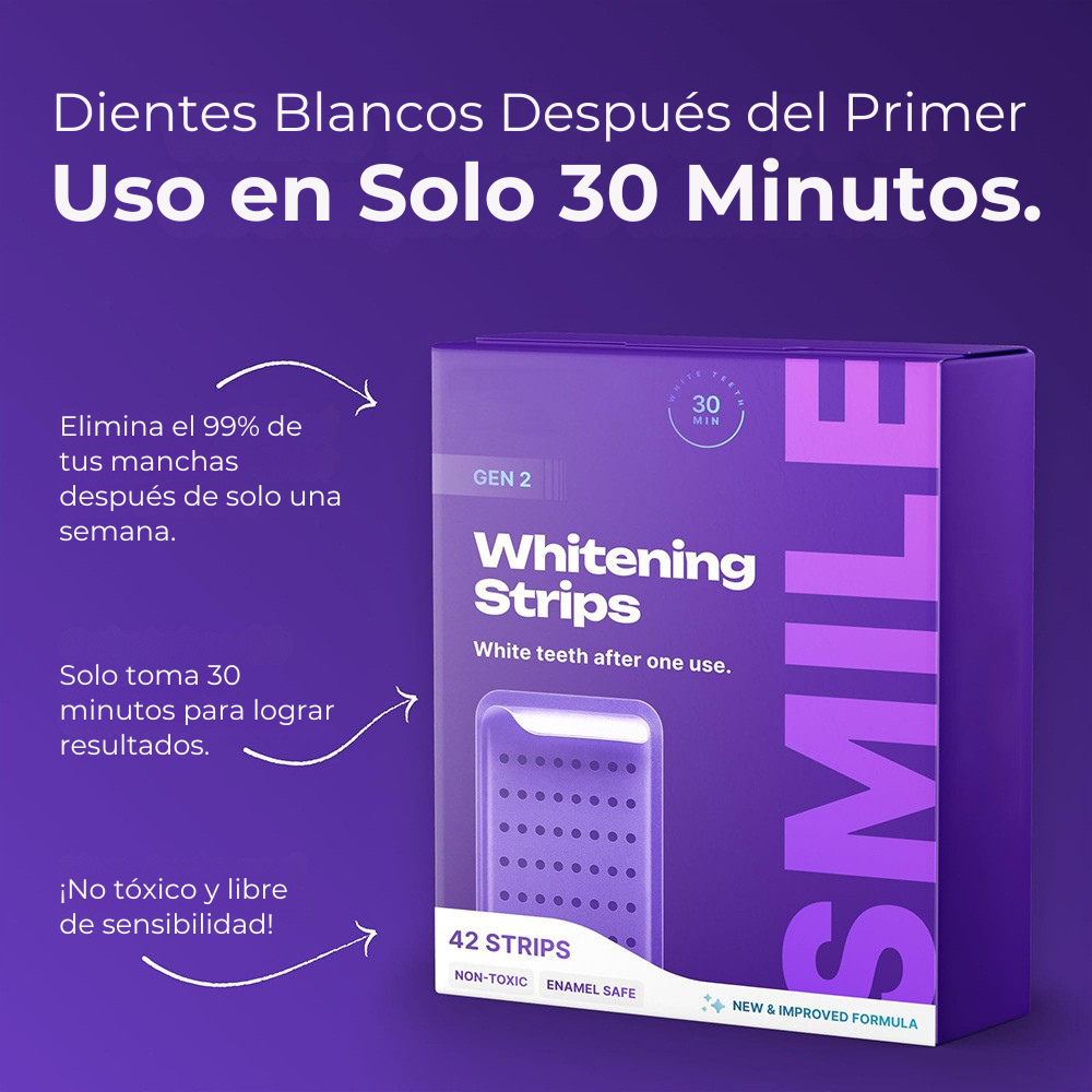 Puraderma Tiras Blanqueadoras Moradas