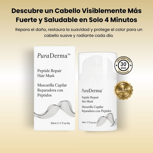 PuraDerma™ Mascarilla Reparadora con Péptidos para el Cabello