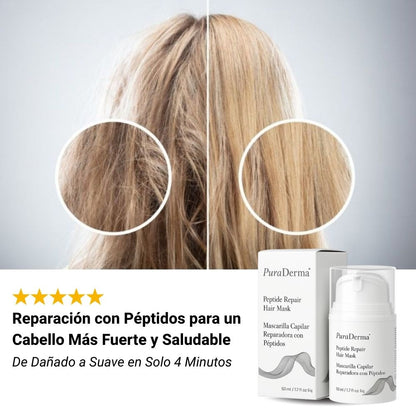 PuraDerma™ Mascarilla Reparadora con Péptidos para el Cabello