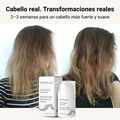 PuraDerma™ Mascarilla Reparadora con Péptidos para el Cabello