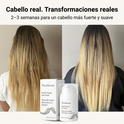 PuraDerma™ Mascarilla Reparadora con Péptidos para el Cabello