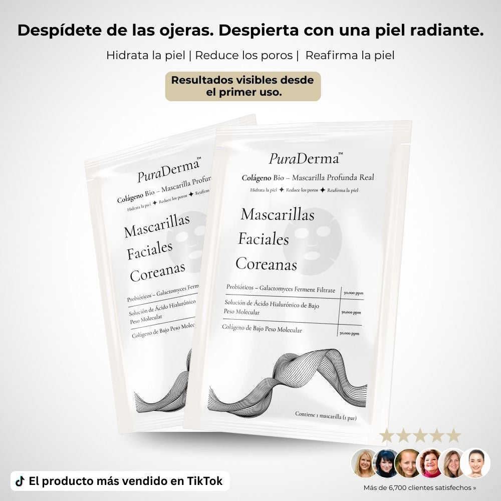 Mascarilla Coreana Nocturna de Colágeno Profundo PuraDerma™
